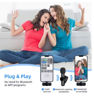 Mini micrófono para iPhone Android portátil
