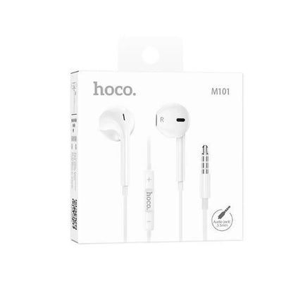 Audífonos Hoco M101 Crystal In-Ear 3.5mm – Color Blanco
