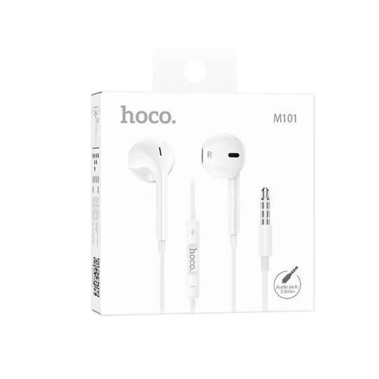 Audífonos Hoco M101 Crystal In-Ear 3.5mm – Color Blanco