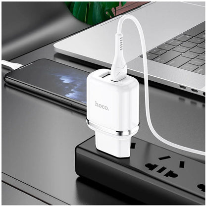 ⚡ Cargador Hoco N4 2.4A con Doble Puerto USB